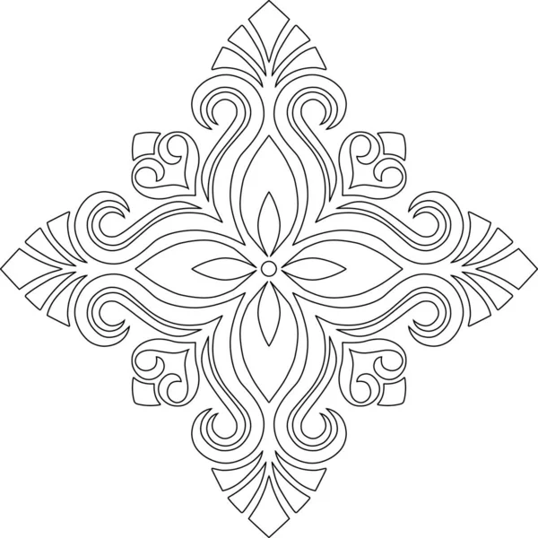 Cruce Pentru Colorat Potrivit Pentru Schița Doodles Decorare — Vector de stoc