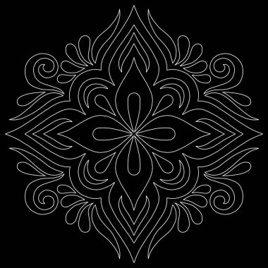 Çapraz çizim siyah beyaz din. Dekorasyona uygun.