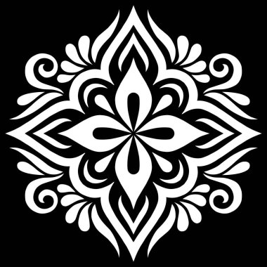 Çapraz çizim siyah beyaz din. Dekorasyona uygun.