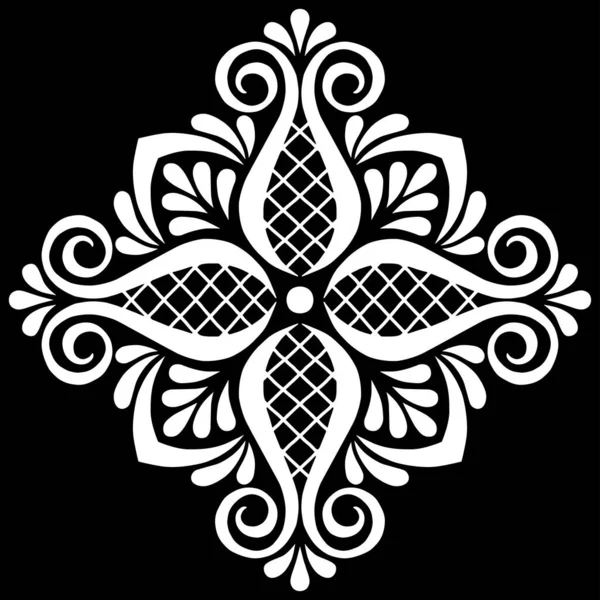 Croce Schizzo Scarabocchio Religione Bianco Nero Adatto Decorazione — Vettoriale Stock