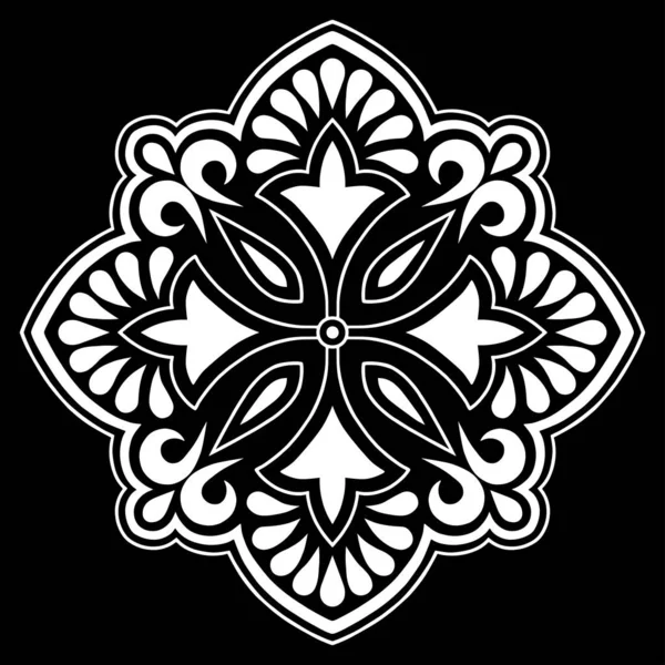 Croquis Garabatos Religión Blanco Negro Adecuado Para Decoración — Archivo Imágenes Vectoriales