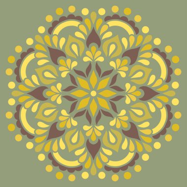 Mandala renk desenleri iyi bir ruh hali çizer