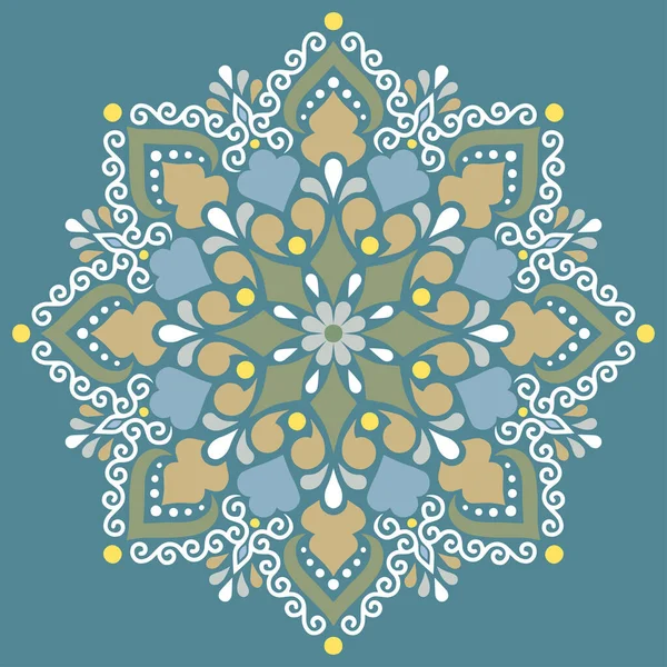 Mandala Motif Couleur Gribouille Croquis Bonne Humeur — Image vectorielle