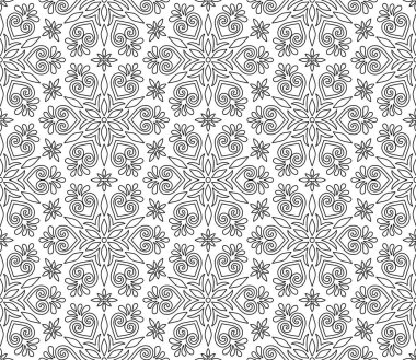 Boyama doodle kroki keyfi için soyut desen