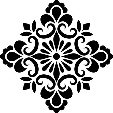 Çapraz çizim siyah beyaz din. Dekorasyona uygun.