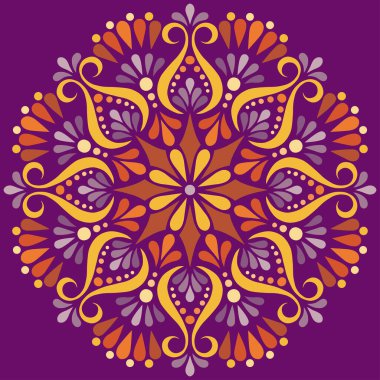 Mandala renk desenleri iyi bir ruh hali çizer