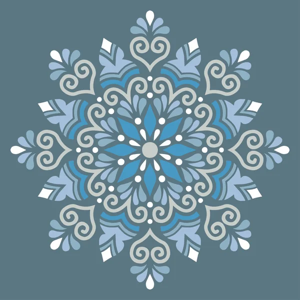 Mandala Motif Couleur Gribouille Croquis Bonne Humeur — Image vectorielle