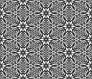 Soyut desenler, kusursuz siyah-beyaz karalama çizimi. Yaratıcı ve tebrik kartları, posterler, afişler, afişler ve kapaklar için iyidir..