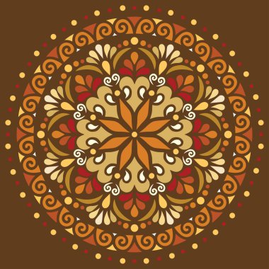 Mandala renk desenleri iyi bir ruh hali çizer