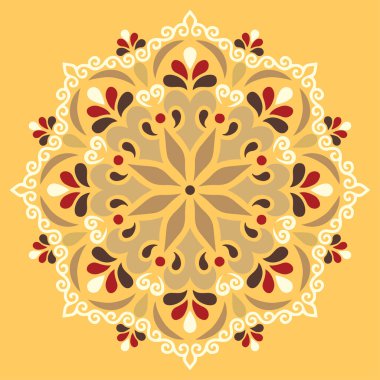 Mandala renk desenleri iyi bir ruh hali çizer