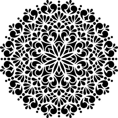 Mandala desen stencil karalamalar kroki iyi ruh hali