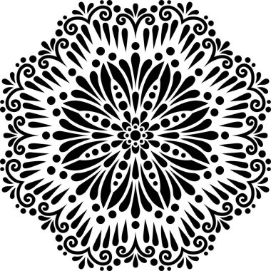 Mandala desen stencil karalamalar kroki iyi ruh hali