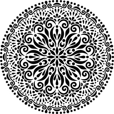 Mandala desen stencil karalamalar kroki iyi ruh hali