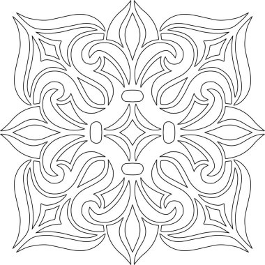Renk çizimleri için soyut desenler pürüzsüz haç