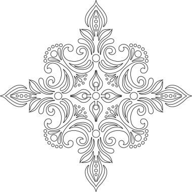 Renk çizimleri için soyut desenler pürüzsüz haç