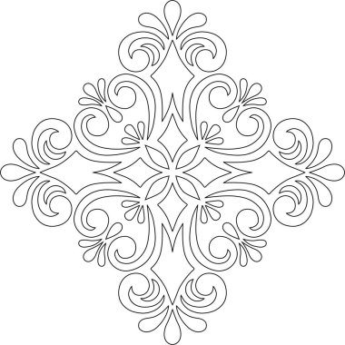 Renk çizimleri için soyut desenler pürüzsüz haç