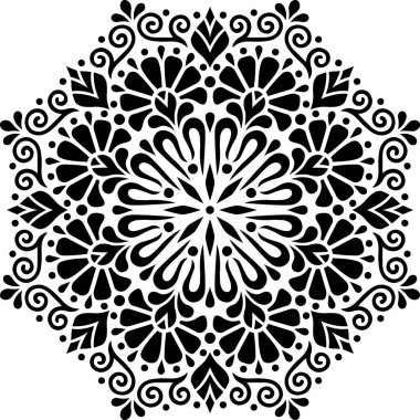 Mandala desen stencil karalamalar kroki iyi ruh hali