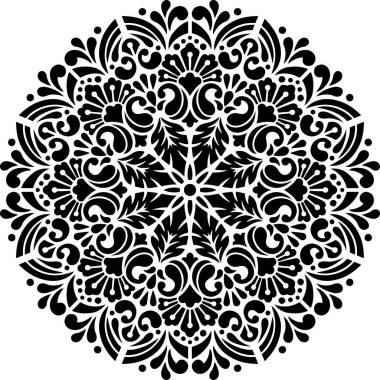 Mandala desen stencil karalamalar kroki iyi ruh hali