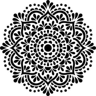 Mandala desen stencil karalamalar kroki iyi ruh hali