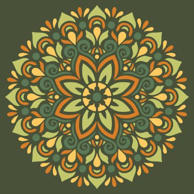 Mandala desenli Stencil karalamaları iyi bir ruh hali çizer. Yaratıcı ve tebrik kartları, posterler, afişler, afişler ve kapaklar için iyidir.