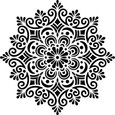 Mandala desen stencil karalamalar kroki iyi ruh hali