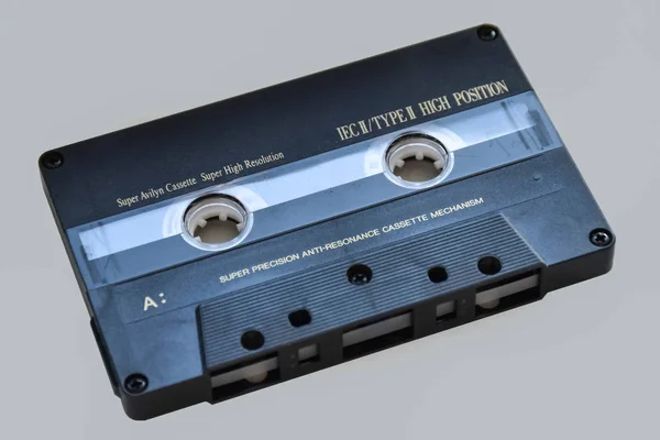 Alte Kompakte Audiokassette Oder Musikkassette 1980Er Jahre — Stockfoto