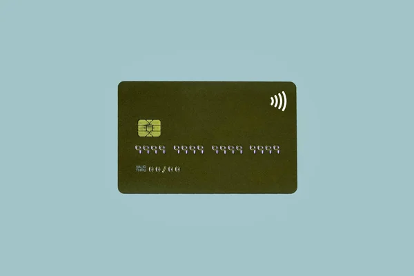 Noname Credit Card Banking Card Chip Identification Number Date Valid — стоковое фото