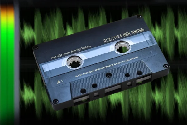 Alte Kompakte Audiokassette Oder Musikkassette — Stockfoto