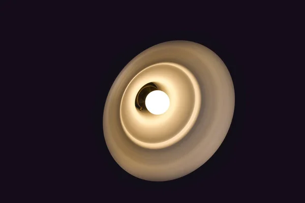 Una Lámpara Brillante Oscuridad Diseño Está Hecho Formas Simples Concisas — Foto de Stock
