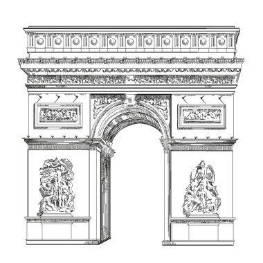 Vector Triumphal Arch clipart