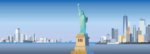 New York-stad silhouet — Stockvector