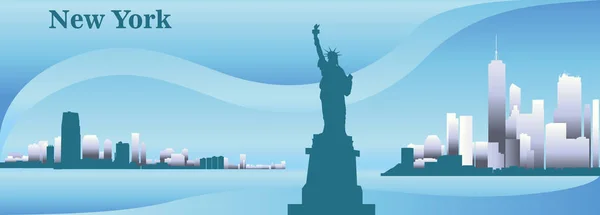 Silhouette de New York — Image vectorielle