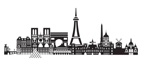Vetor Paris City Skyline 4 — Vetor de Stock