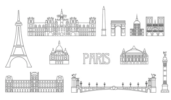 Paris Skyline art 8 — Image vectorielle
