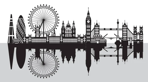 Londres City Skyline vecteur 7 — Image vectorielle