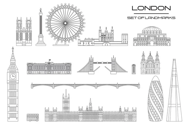 London Skyline Kunst 1 — Stockvektor