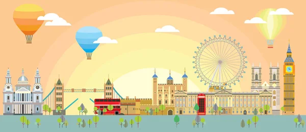 Vectorial 4 de Londres — Vector de stock