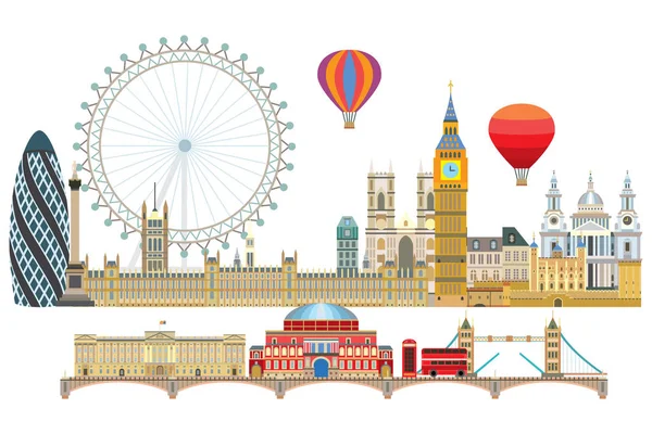 London skyline vector 2 — ストックベクタ