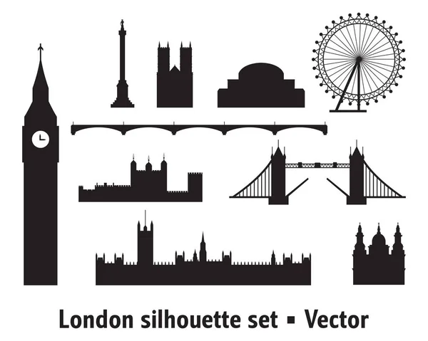 Silueta Skyline de Londres 8 — Vector de stock