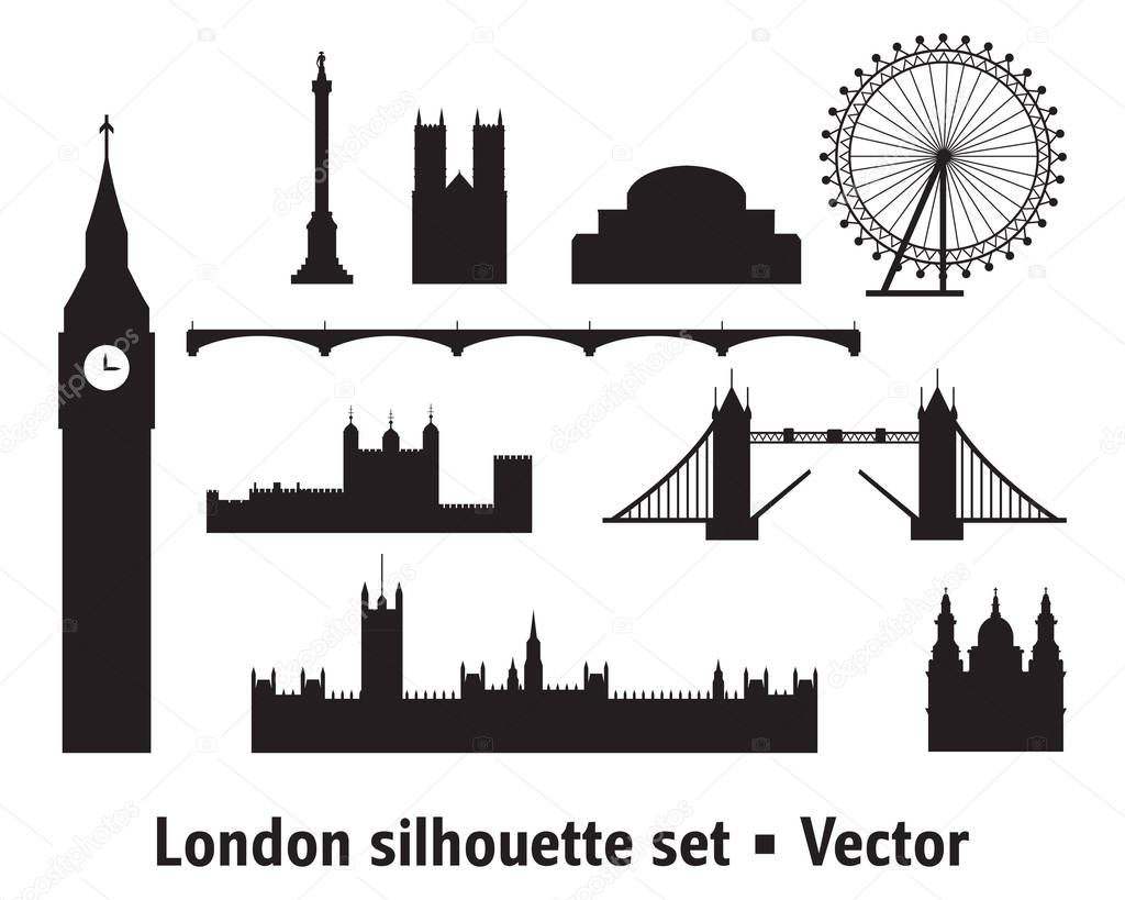 London Skyline silhouette 8