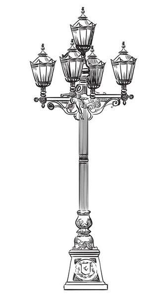 Vector street lantern 13 — 스톡 벡터