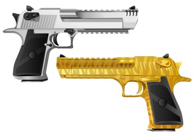 pistol colorful set clipart