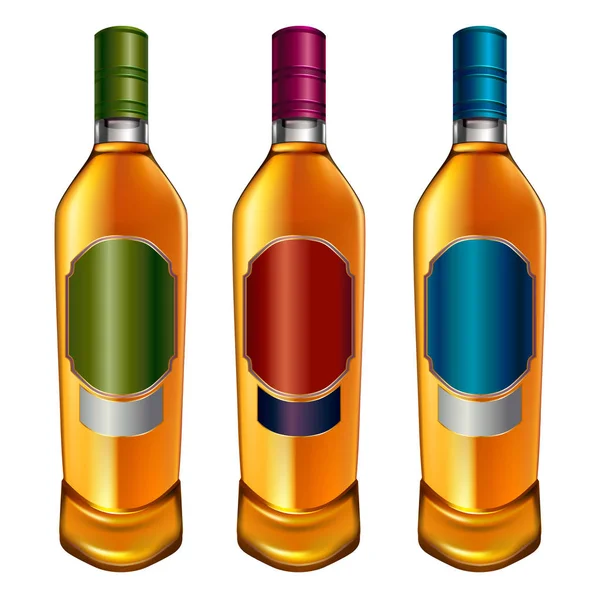 Alkohol Flaska szett — Stock Vector