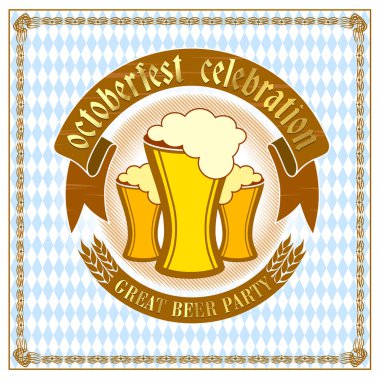 Oktoberfest vintage tebrik kartı