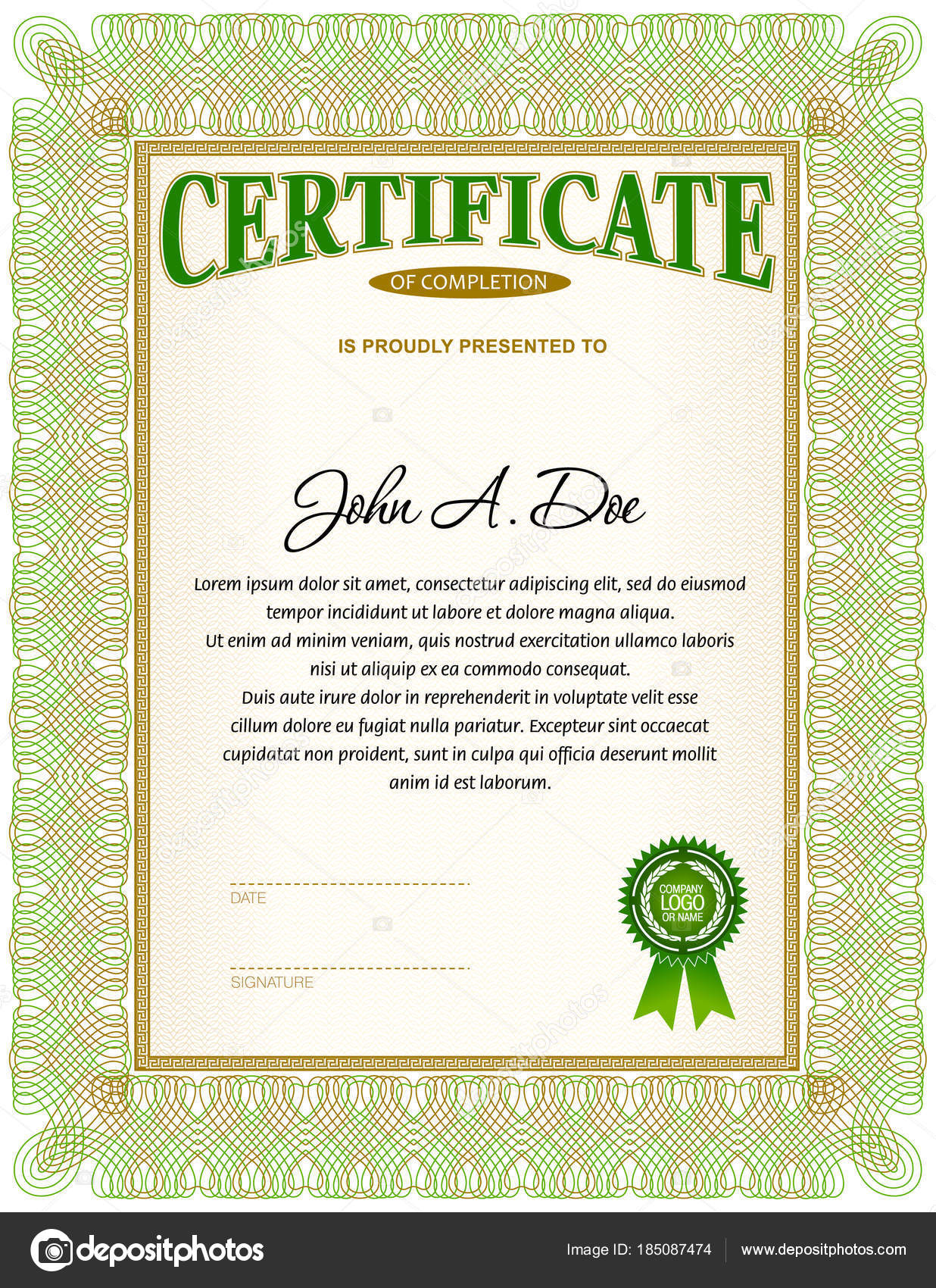 certificate blank template design can use award other official award certificate blank