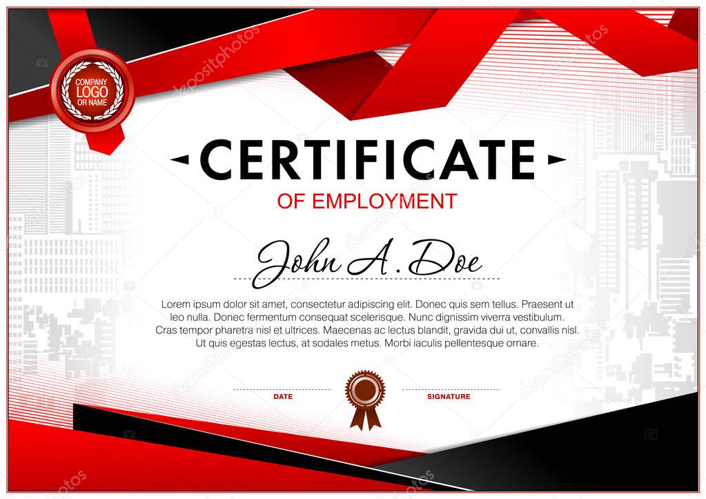Certificate blank template. Design can be use for award or other official papers