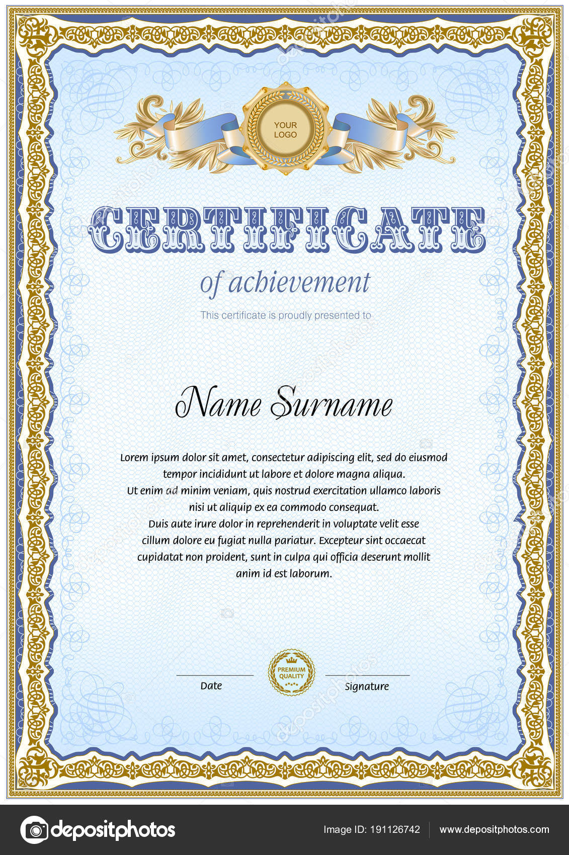 Официальные Рамки Для Сертификата