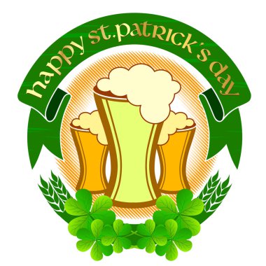 St. Patrick 'in günlük etiket tasarımı.