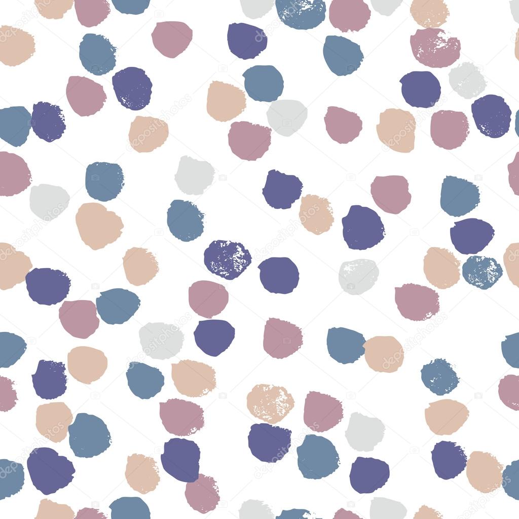 Abstract spots seamless pattern. Painted texture. Vector grunge wallpaper.