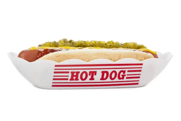 Um sanduíche de cachorro quente — Fotografia de Stock